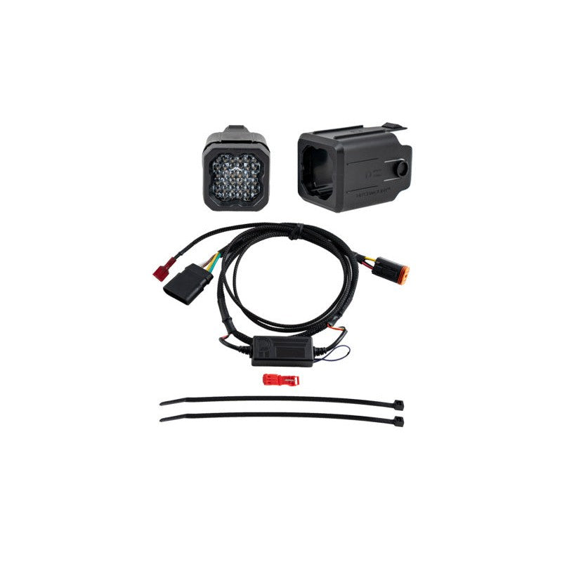 Diode Dynamics C1R HitchMount LED pod with 4-pin wiring harness and snap-fit mounting brackets