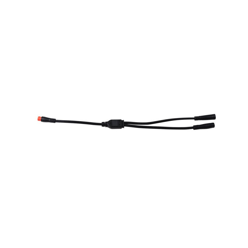 Diode Dynamics DD4141 RGBW 2-way splitter cable with one female and two male M8 5-pin connectors.