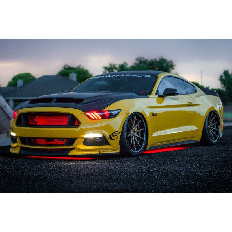 Diode Dynamics RGBW multicolor underglow LED strips featuring integrated white chips and weatherproof housing
