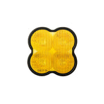 Yellow polycarbonate replacement lens for Diode Dynamics SS3 LED pod featuring SAE Fog optics and integrated O-ring.