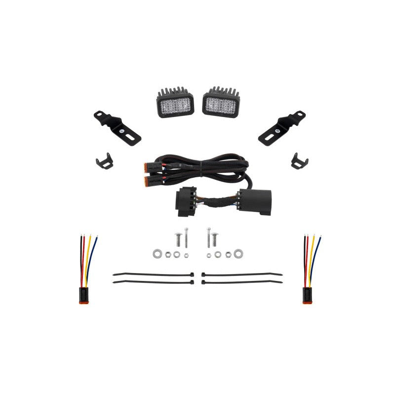 Diode Dynamics Stage Series C2 Sport LED reverse light pods and wiring harness for 2019-2024 Ram 1500.
