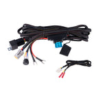 Diode Dynamics Ultra Heavy Duty 4-pin wiring harness with 10AWG wire, 80A relay, and Deutsch DT-P connector.