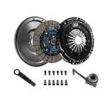 DKM Clutch MA Series OE style clutch disc, pressure plate, and flywheel assembly for VW and Audi 2.0T 6-bolt engines.