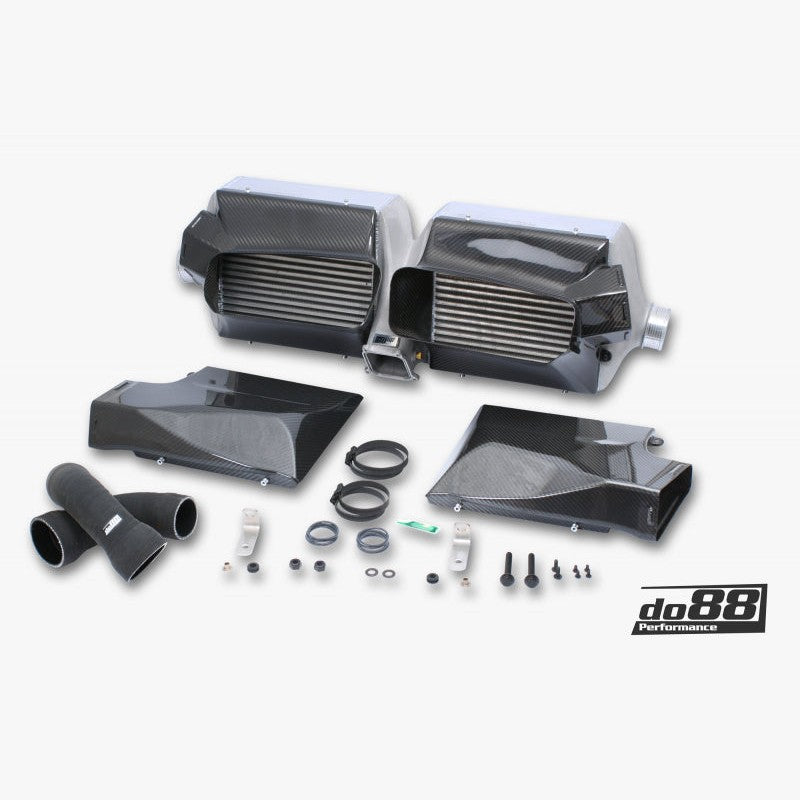 do88 performance intercooler kit components for Porsche 911 Carrera 992.1 with standard bumper