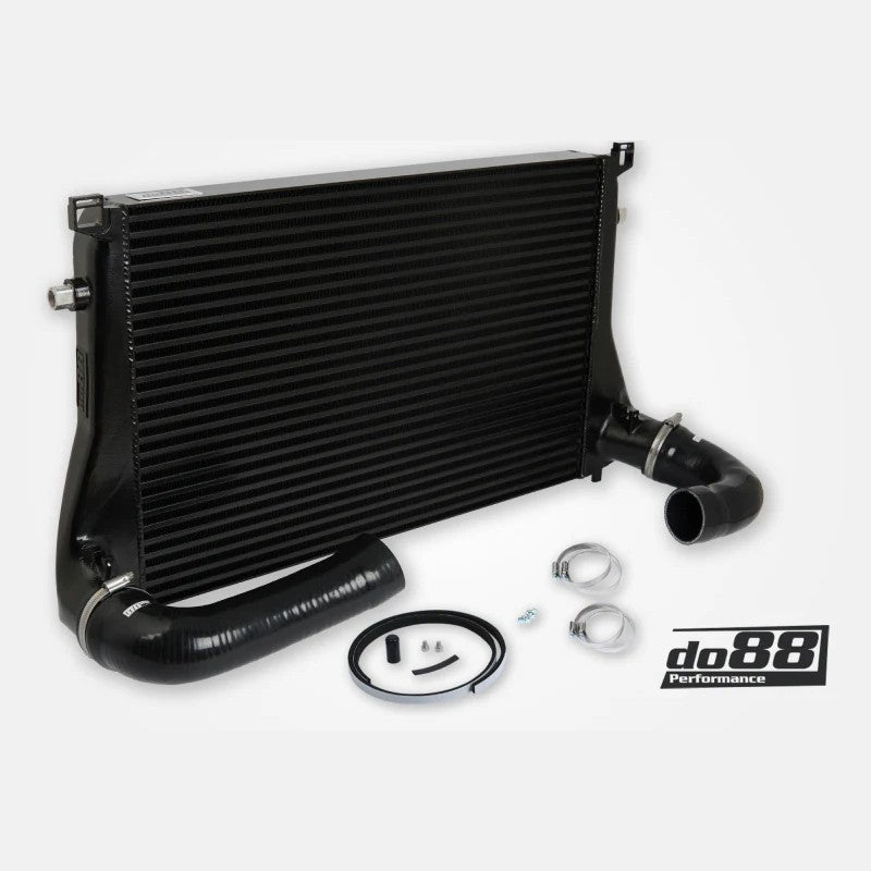 do88 performance intercooler core with black silicone hoses for MQB platform 1.8T and 2.0T engines