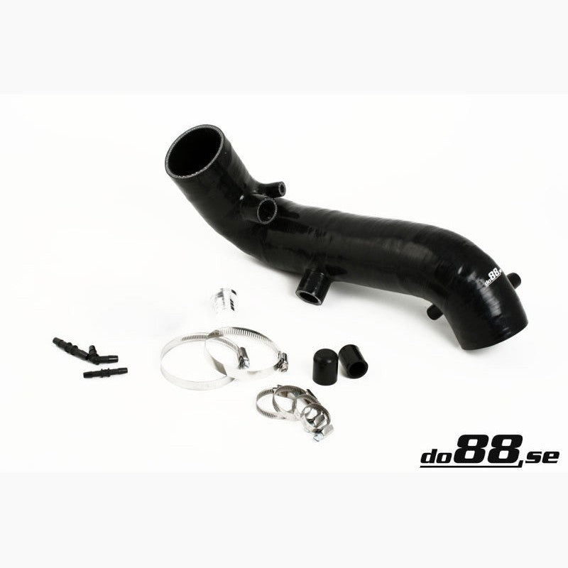 do88 3-inch black silicone turbo inlet hose for Volvo 850, S70, V70, and C70 models.