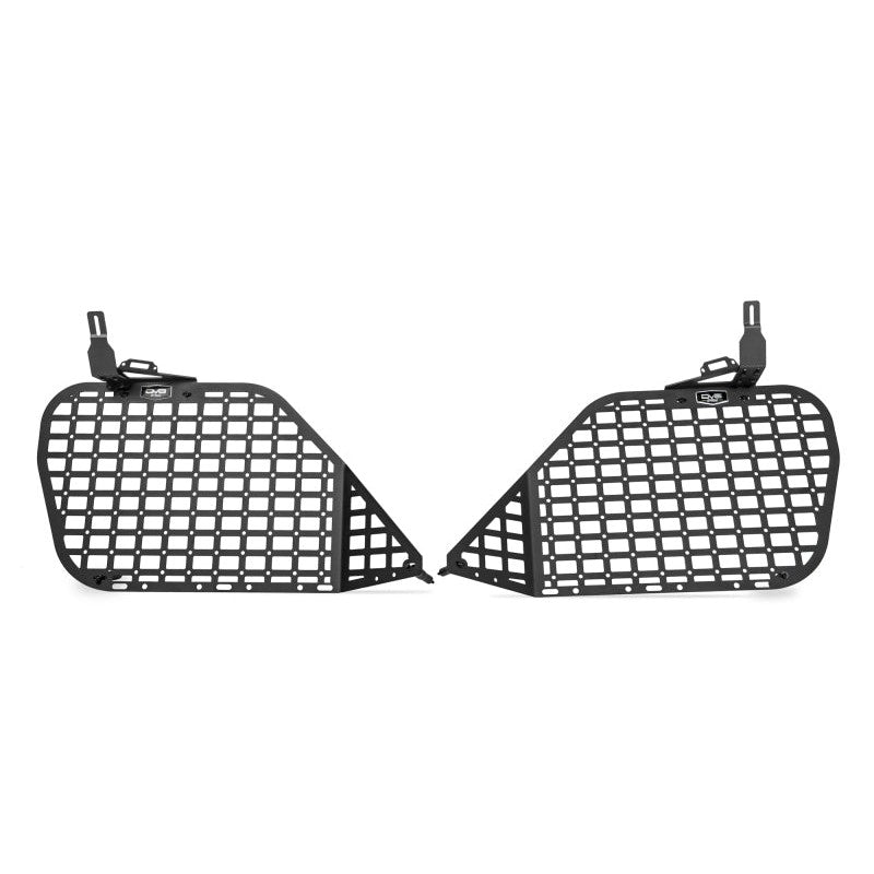 DV8 Offroad micro-texture black steel rear window Molle storage panels for 2010-2024 Toyota 4Runner.