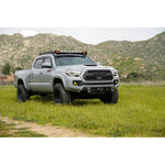 DV8 Offroad Centric Series micro-texture black center mount winch front bumper for 2016-2023 Toyota Tacoma