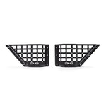 DV8 Offroad micro-texture black powder coated steel front door pocket molle panels for 2021-2026 Ford Bronco.