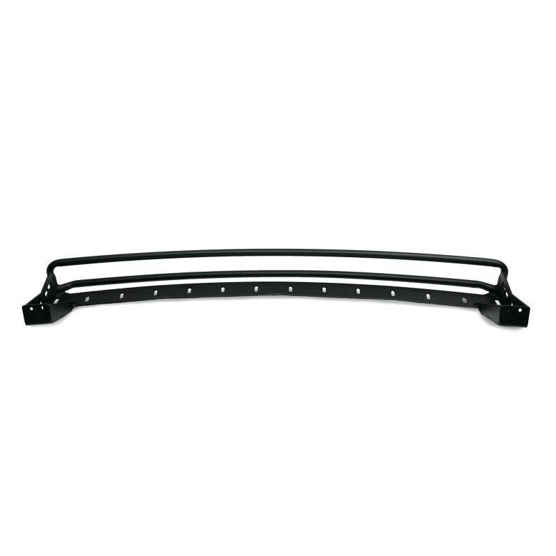 Black micro-texture powder coated steel curved light bar bracket for 2021-2026 Ford Bronco windshield mounting