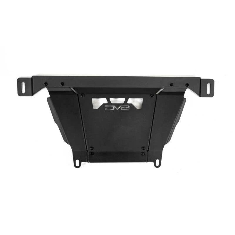 DV8 Offroad 3.5mm steel front skid plate in micro-texture black for 2024-2026 Toyota Tacoma.