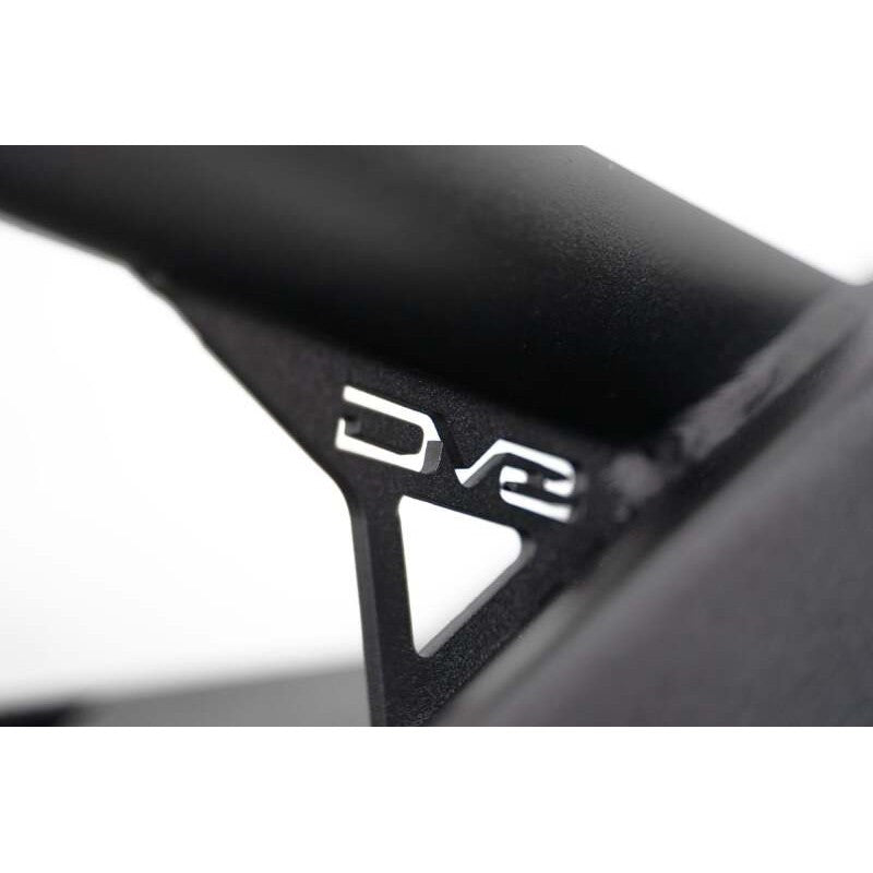 DV8 Offroad FS-7 mid-width front bumper with bull bar and recessed winch tray for 2007-2025 Jeep Wrangler models.