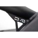 DV8 Offroad FS-7 mid-width front bumper with bull bar and recessed winch tray for 2007-2025 Jeep Wrangler models.