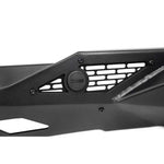 DV8 Offroad Spec Series high clearance rear bumper in micro-texture black powder coat for 2018-2025 Jeep Wrangler JL.