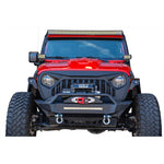 DV8 Offroad GRJL-01 matte black angry eye replacement grille for Jeep Wrangler JL and Gladiator JT.