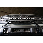 DV8 Offroad LBBR-06 black powder coated steel bull bar with light mounts for 2021-2026 Ford Bronco factory steel bumpers.