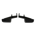 DV8 Offroad micro-texture black powder coated 3.5mm steel rear shock and lower link skid plates for 2021-2026 Ford Bronco