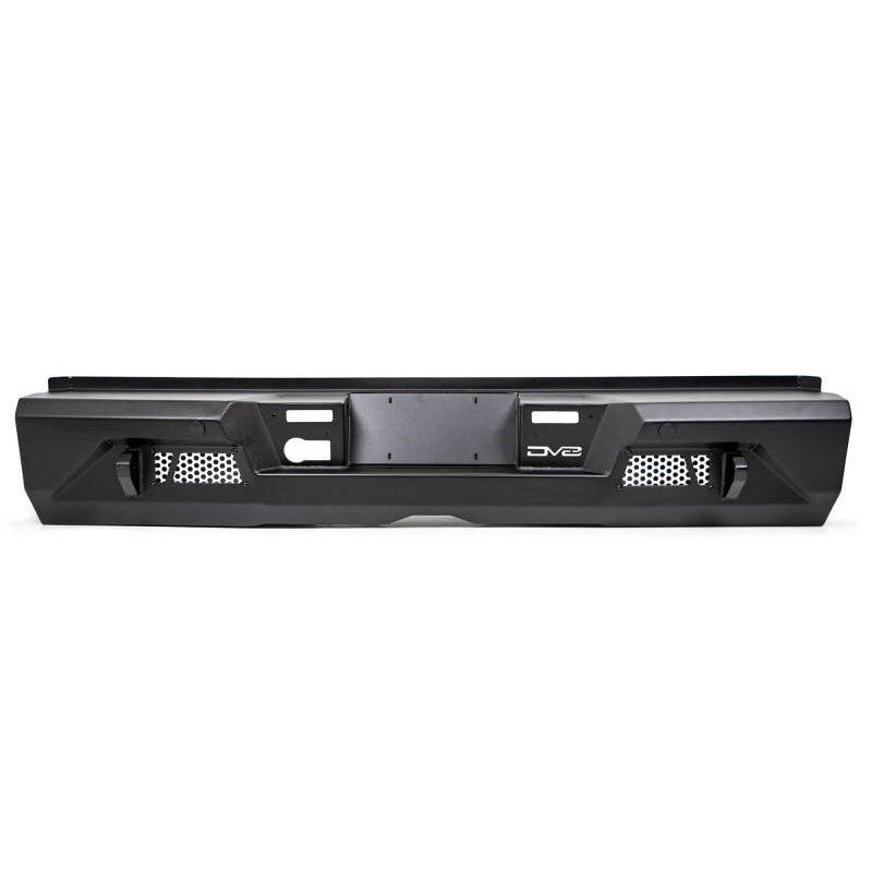 DV8 Offroad MTO Series mid-width rear bumper with 3/4-inch D-ring mounts on a 2022-2026 Toyota Tundra