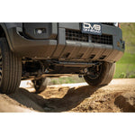Micro-texture black powder coated 3.5mm steel front skid plate for 2024-2026 Toyota Land Cruiser