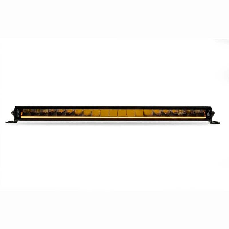 DV8 Offroad 20in Halo Elite Single Row Light Bar with Accent Light - White/Amber