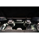 DV8 Offroad BRSB-01 micro-texture black powder coated steel rear speaker and light mount bar for 2021-2026 Ford Bronco.