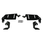 DV8 Offroad micro-texture black powder coated light brackets for 2021-2026 Ford Bronco factory steel bumper pockets.