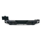 DV8 Offroad MTO Series rear bumper in micro-texture black powder coat for 2021-2026 Ford Bronco