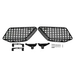 Black micro-texture powder coated steel rear window molle storage panels for 2025-2026 Toyota 4Runner.