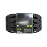 A pair of stackable black DV8 Xtract Mini Traction Boards with high-traction tread and molded carry handles.
