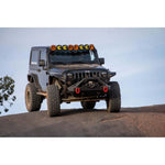 Pair of gray DV8 Offroad Elite Series forged D-ring shackles with flush-mount pins and black rubber isolators.
