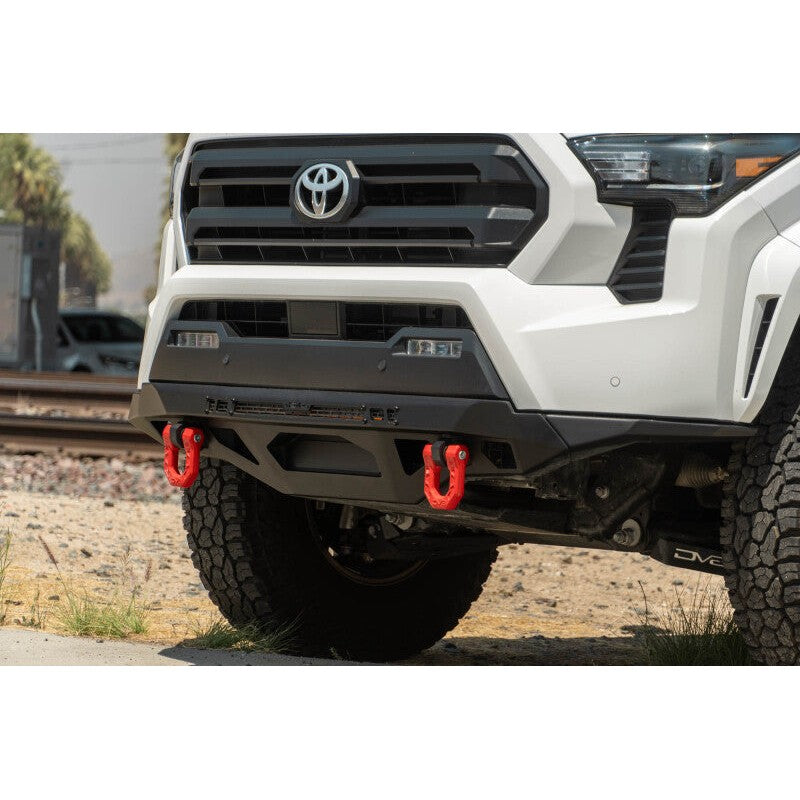 DV8 Off-Road FBBO-01 Winch Fairlead Cover Plate in micro-texture black powder coated steel
