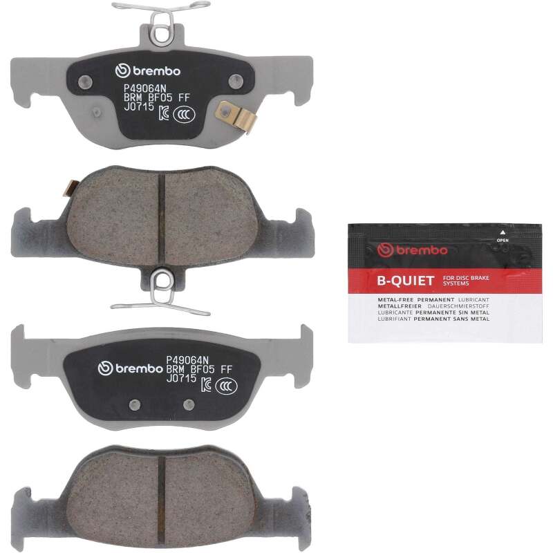 Brembo PRIME Ceramic Rear Brake Pad Set for Mazda 3 / CX-30 / MX-30 EV 2019-2025