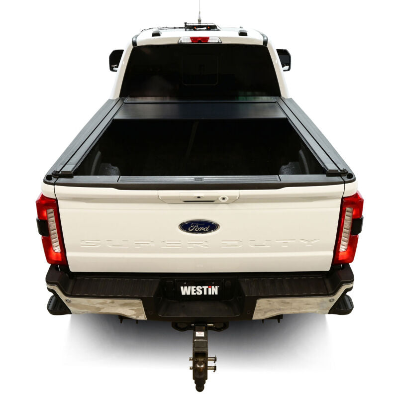 Westin Manual Retractable Tonneau Cover - Black - Fits 2017-2026 Ford F-250/F-350/F-450/F-550 Super Duty (6ft 10in Bed)
