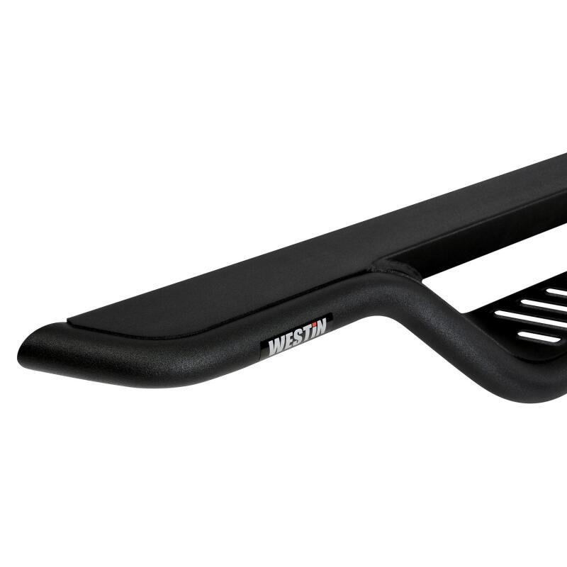 Westin Outlaw Drop Nerf Step Bars - Textured Black - Fits Select 2014-2019 Chevy/GMC Silverado/Sierra 1500-3500 (Double Cab)
