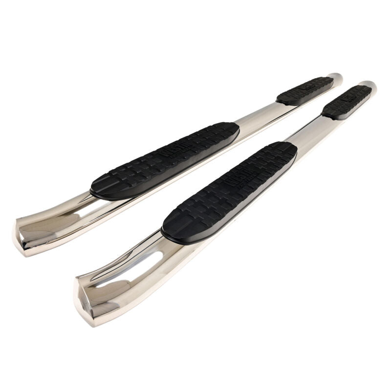 Westin Pro Traxx 4 Polished 4-Inch Oval Nerf Step Bars for 2022-2024 Ford Maverick