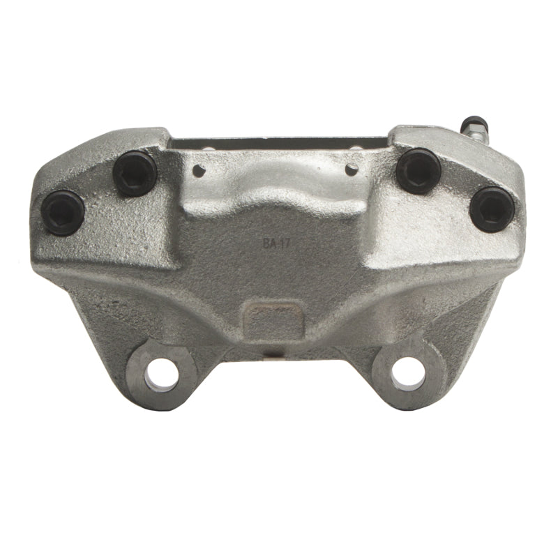 Silver zinc coated DFC 331-16007 front left brake caliper for classic 1969-1994 Alfa Romeo and Porsche models