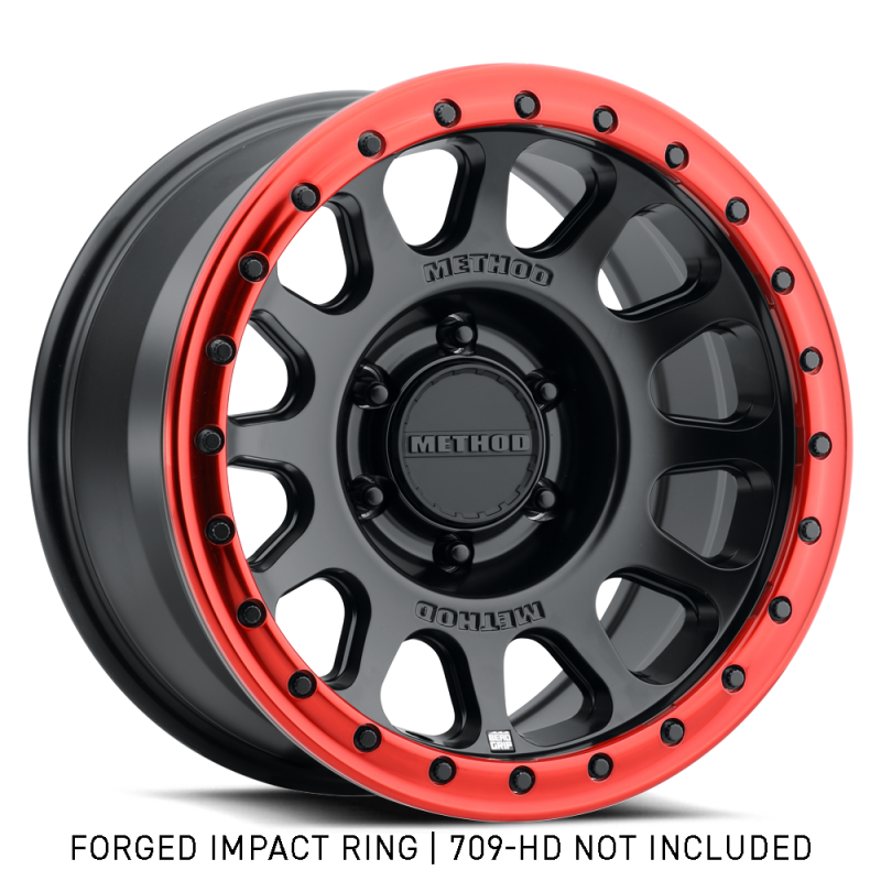 Method Race Wheels 18in Forged Style 1 Beadlock Ring - Red