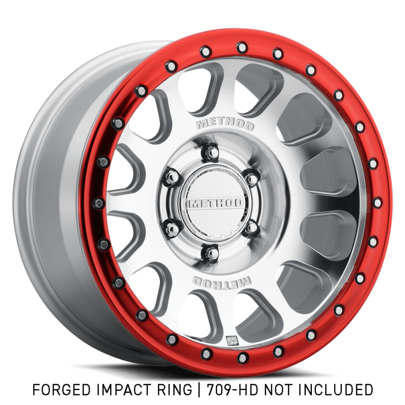 Method Race Wheels 18in Forged Style 1 Beadlock Ring - Red