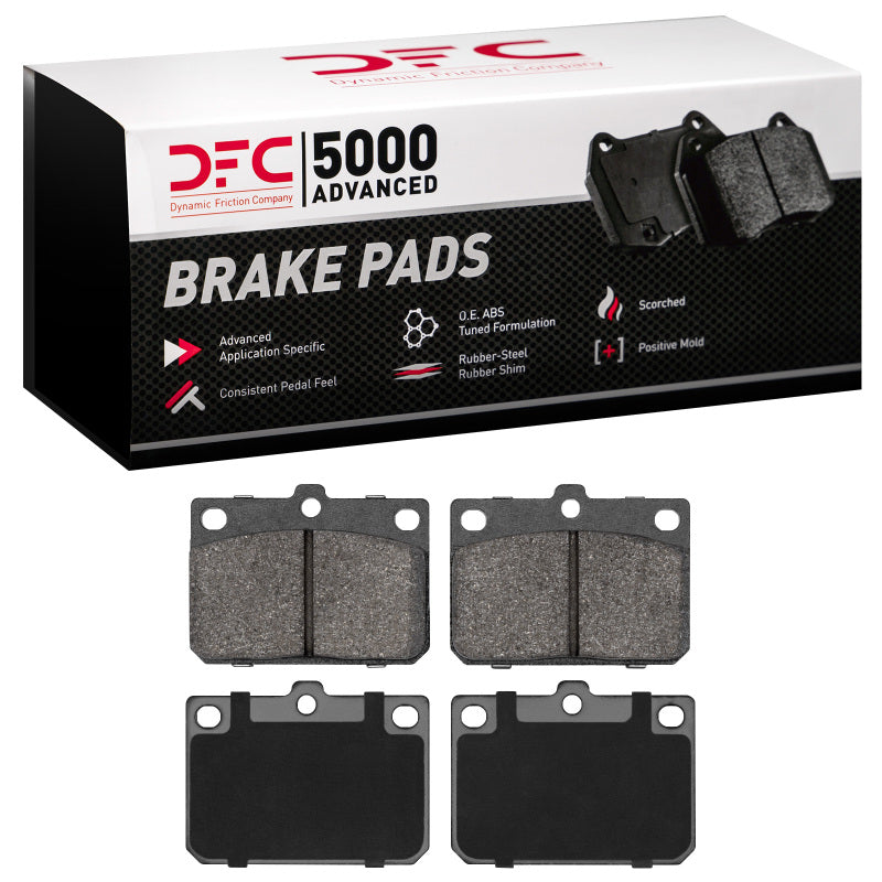 Set of four DFC 5000 Advanced Semi Metallic front brake pads with manufacturer part number 1551-0101-00.
