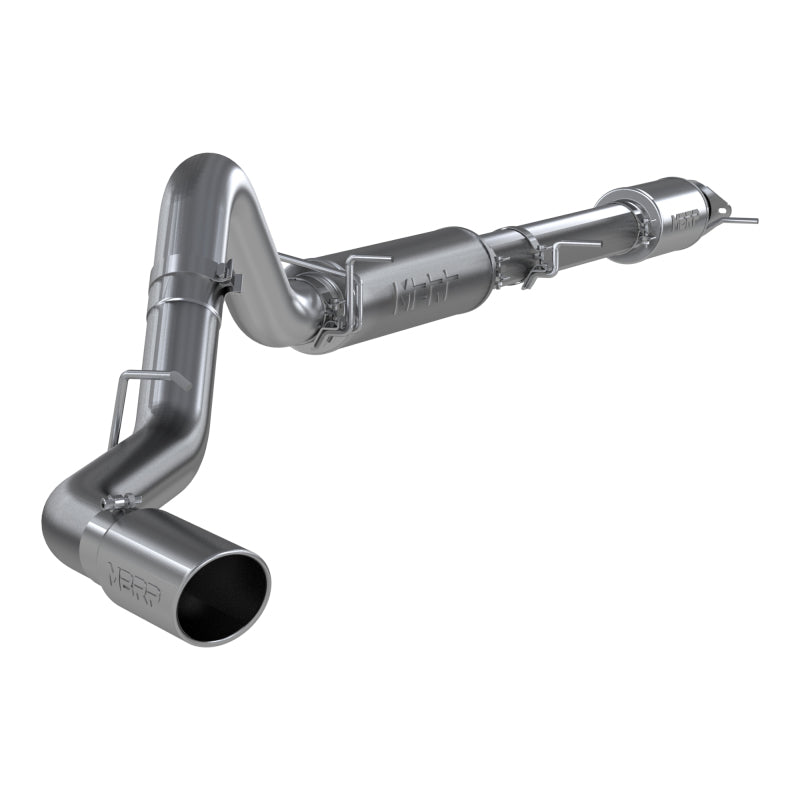 MBRP Armor Lite aluminized steel performance exhaust system with mandrel-bent tubing and 5-inch exhaust tip.