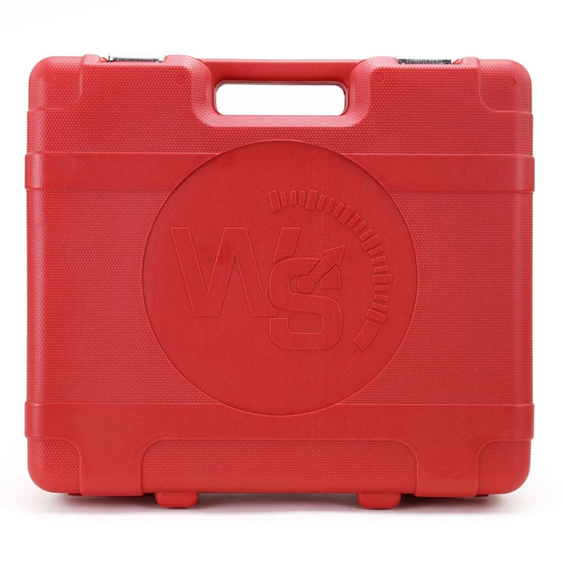 Heavy-duty black Weigh Safe carrying case with handle for adjustable aluminum ball mounts