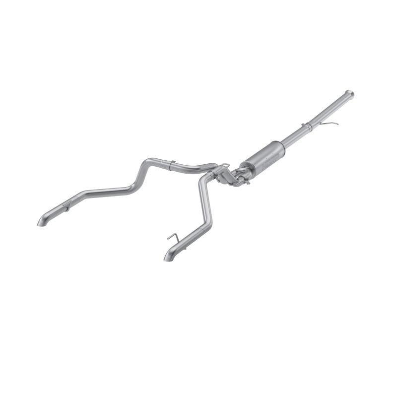 MBRP Armor Pro Series T304 stainless steel 3-inch cat-back exhaust with turn down exit for Silverado ZR2 and Sierra AT4X