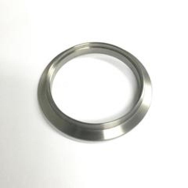 Ticon Industries 3.0-inch titanium V-band female weld flange for high-performance exhaust and turbo system fabrication.