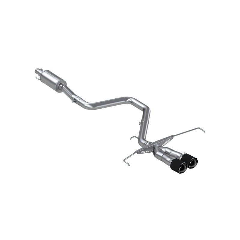 MBRP Armor Pro Series T304 stainless steel cat-back exhaust system with carbon fiber tip for Hyundai Veloster Turbo