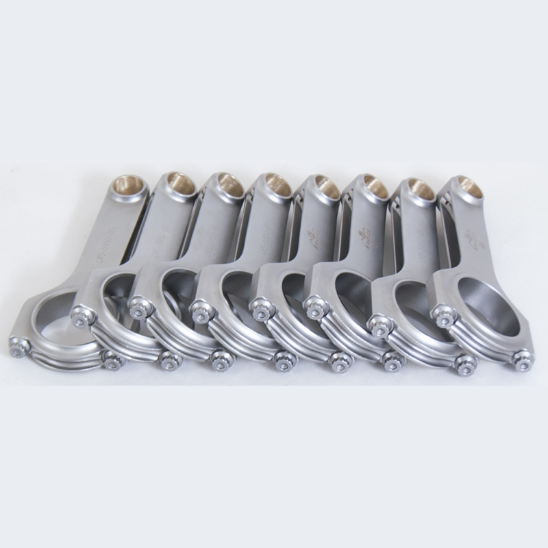 Set of four Eagle forged 4340 steel H-beam connecting rods with ARP 2000 bolts for Mazdaspeed MZR 2.3L engines.