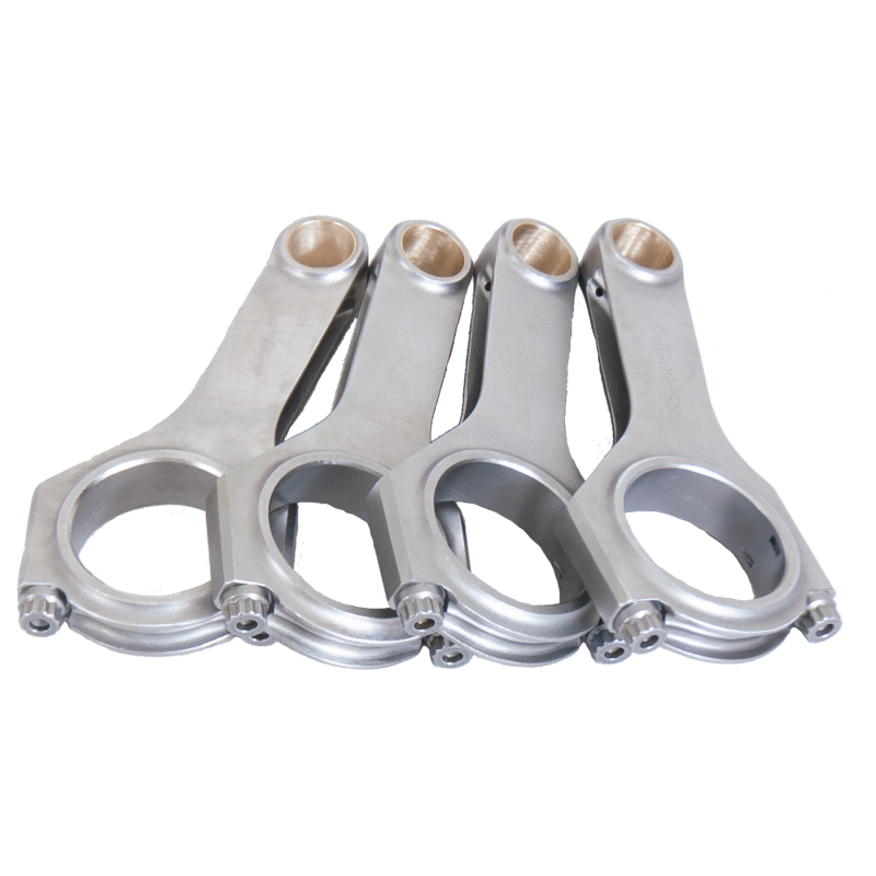 Set of four Eagle forged 4340 steel H-beam connecting rods with ARP 2000 bolts for Subaru BRZ and Toyota 86.