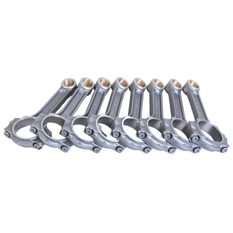 Set of eight Eagle 4340 steel I-beam connecting rods for Chevrolet LS engines
