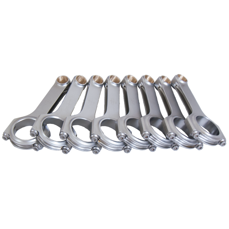 Set of eight Eagle H-Beam forged 4340 steel connecting rods for Chevrolet LS engines