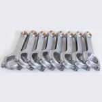 Set of eight Eagle forged 4340 steel H-beam connecting rods for Dodge 6.1L Hemi engines.