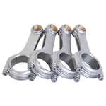 Set of four Eagle forged 4340 steel H-Beam connecting rods for Toyota 2TC/3TC engines with ARP 2000 hardware.